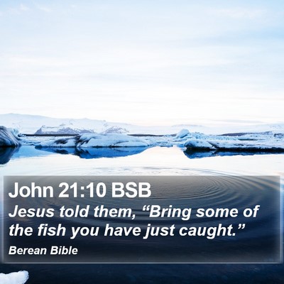 John 21:10 BSB Bible Verse Image