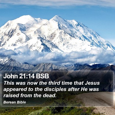 John 21:14 BSB Bible Verse Image