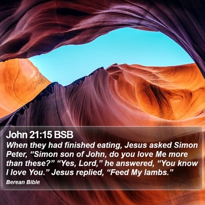 John 21:15 BSB Bible Verse Image