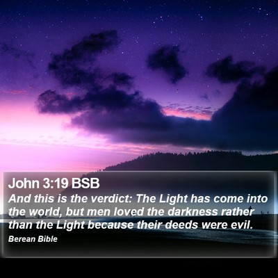 John 3:19 BSB Bible Verse Image