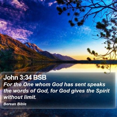 John 3:34 BSB Bible Verse Image