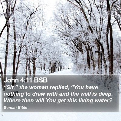 John 4:11 BSB Bible Verse Image