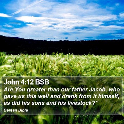 John 4:12 BSB Bible Verse Image