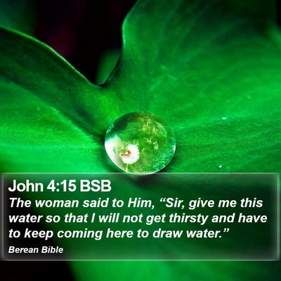John 4:15 BSB Bible Verse Image