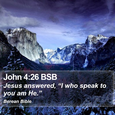 John 4:26 BSB Bible Verse Image