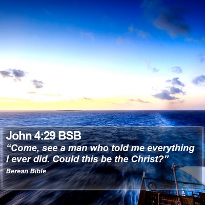 John 4:29 BSB Bible Verse Image