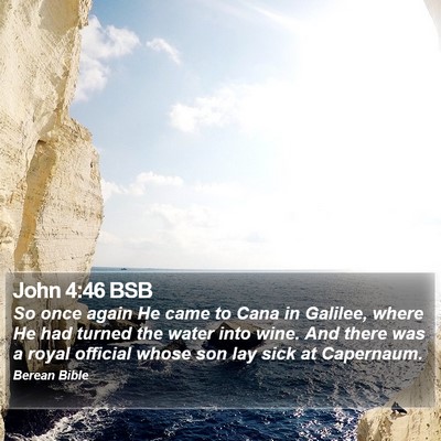 John 4:46 BSB Bible Verse Image