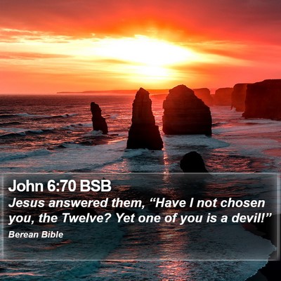 John 6:70 BSB Bible Verse Image
