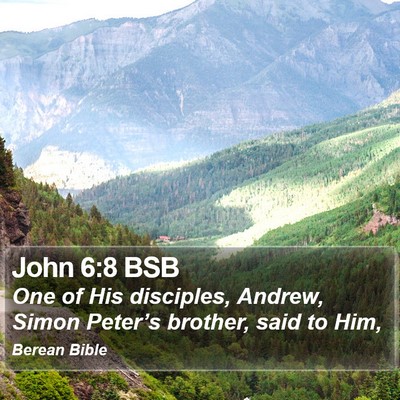 John 6:8 BSB Bible Verse Image