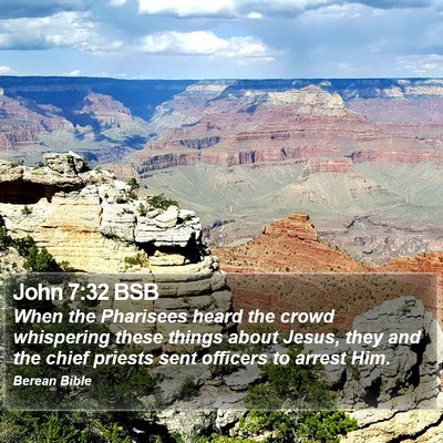 John 7:32 BSB Bible Verse Image