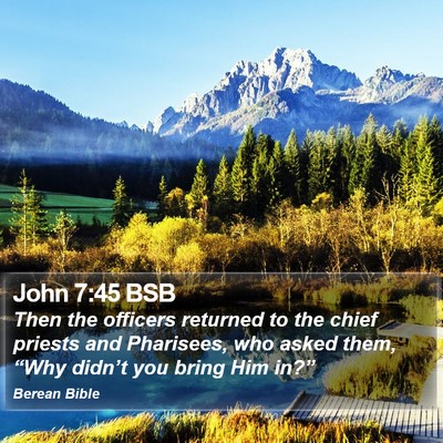 John 7:45 BSB Bible Verse Image