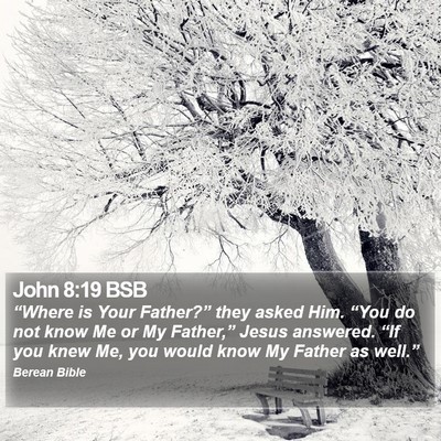John 8:19 BSB Bible Verse Image