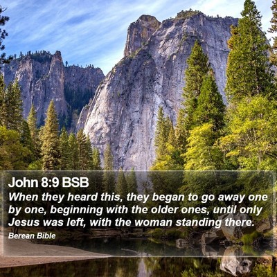 John 8:9 BSB Bible Verse Image
