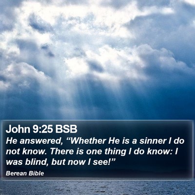 John 9:25 BSB Bible Verse Image