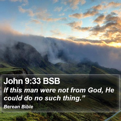 John 9:33 BSB Bible Verse Image