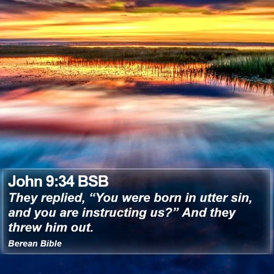 John 9:34 BSB Bible Verse Image