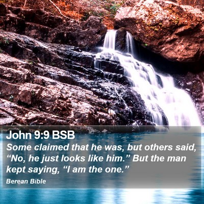 John 9:9 BSB Bible Verse Image