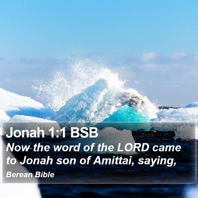 Jonah 1:1 BSB Bible Verse Image