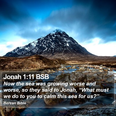 Jonah 1:11 BSB Bible Verse Image