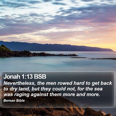 Jonah 1:13 BSB Bible Verse Image