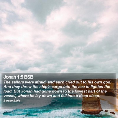 Jonah 1:5 BSB Bible Verse Image