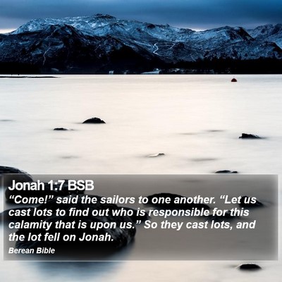 Jonah 1:7 BSB Bible Verse Image