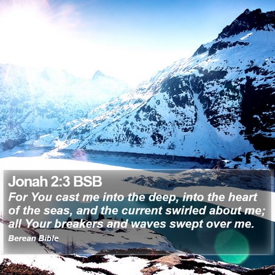 Jonah 2:3 BSB Bible Verse Image