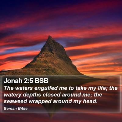 Jonah 2:5 BSB Bible Verse Image