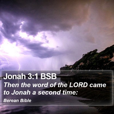 Jonah 3:1 BSB Bible Verse Image