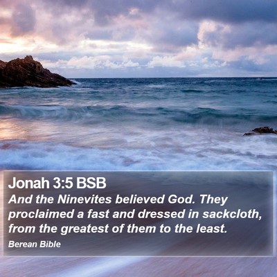 Jonah 3:5 BSB Bible Verse Image