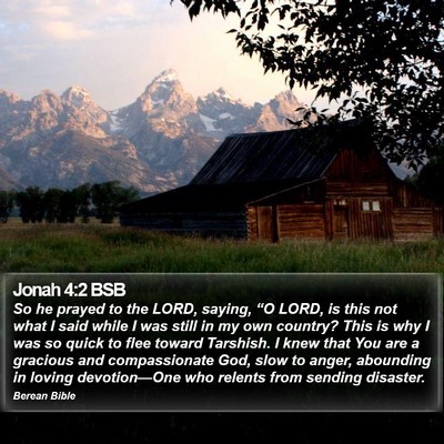Jonah 4:2 BSB Bible Verse Image
