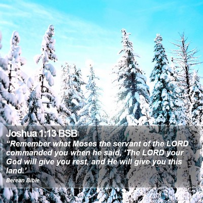 Joshua 1:13 BSB Bible Verse Image