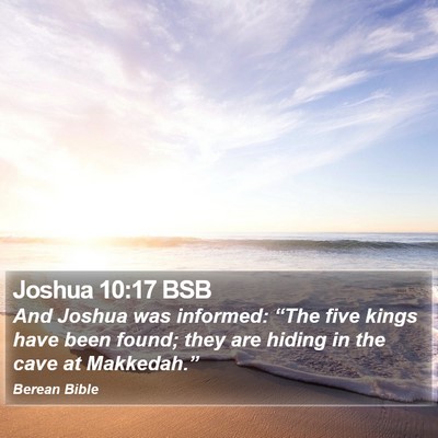 Joshua 10:17 BSB Bible Verse Image
