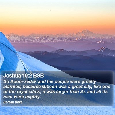 Joshua 10:2 BSB Bible Verse Image