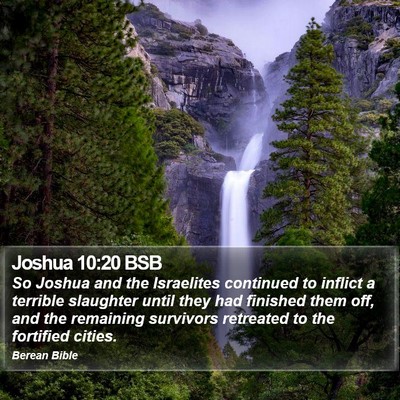 Joshua 10:20 BSB Bible Verse Image