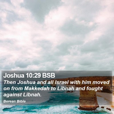 Joshua 10:29 BSB Bible Verse Image