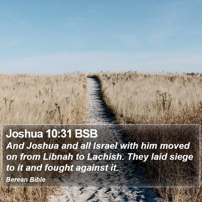 Joshua 10:31 BSB Bible Verse Image