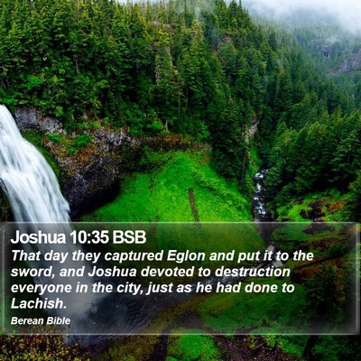 Joshua 10:35 BSB Bible Verse Image