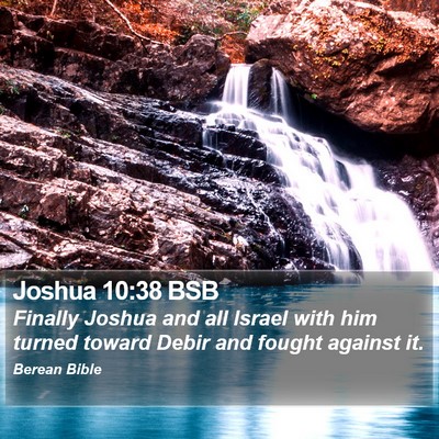 Joshua 10:38 BSB Bible Verse Image