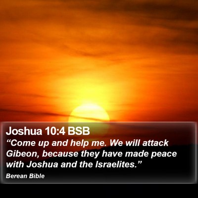 Joshua 10:4 BSB Bible Verse Image