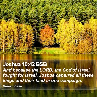 Joshua 10:42 BSB Bible Verse Image