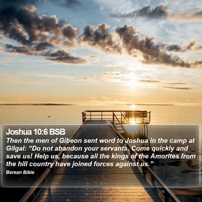 Joshua 10:6 BSB Bible Verse Image