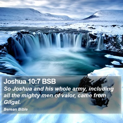 Joshua 10:7 BSB Bible Verse Image