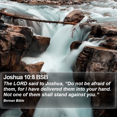 Joshua 10:8 BSB Bible Verse Image
