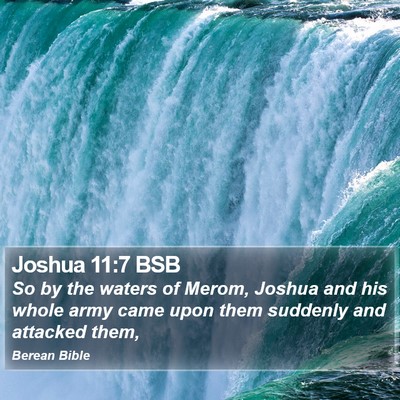 Joshua 11:7 BSB Bible Verse Image