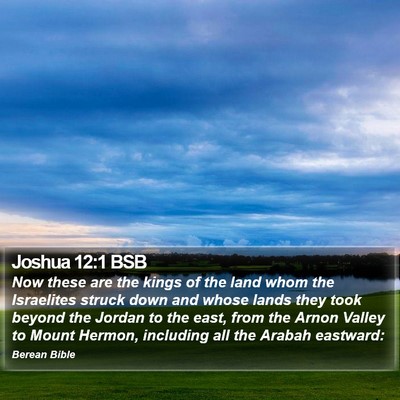 Joshua 12:1 BSB Bible Verse Image