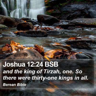 Joshua 12:24 BSB Bible Verse Image