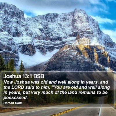Joshua 13:1 BSB Bible Verse Image
