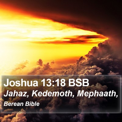 Joshua 13:18 BSB Bible Verse Image