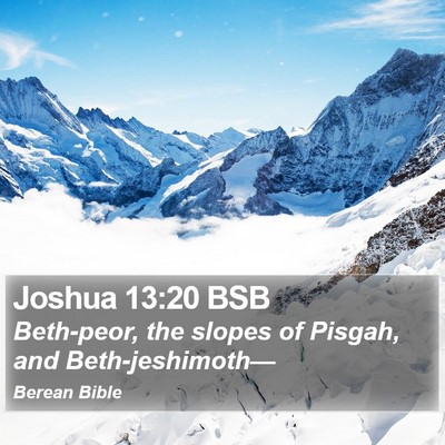 Joshua 13:20 BSB Bible Verse Image